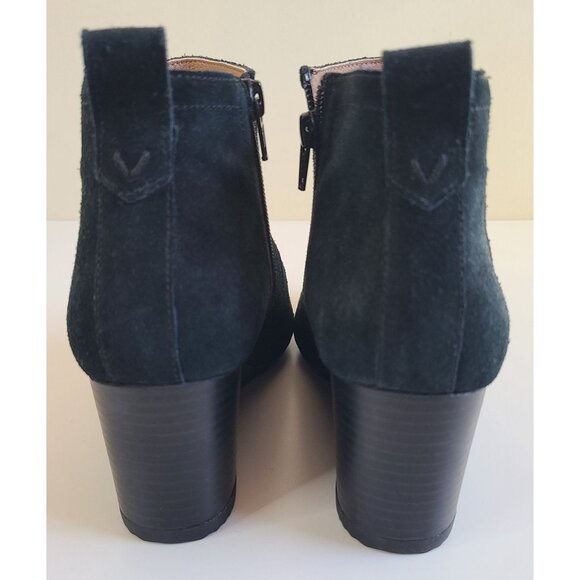 Vionic Women's Parkwood Paloma Black Suede Ankle Booties Boots Size 7 Mint - Picture 3 of 10